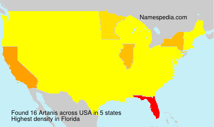 Surname Artanis in USA Surname Artanis in USA