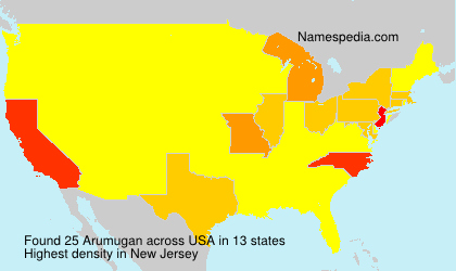 Surname Arumugan in USA