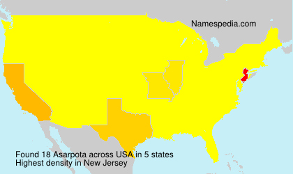 Surname Asarpota in USA