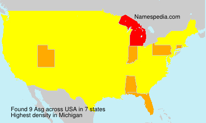 Surname Asg in USA