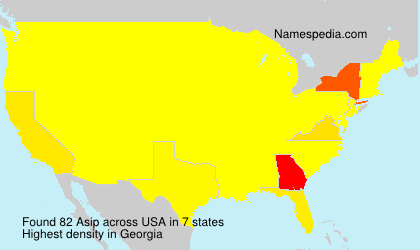 Surname Asip in USA