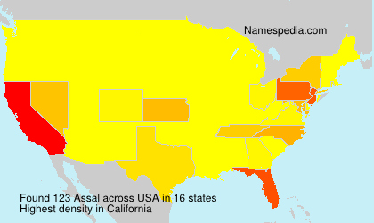Surname Assal in USA