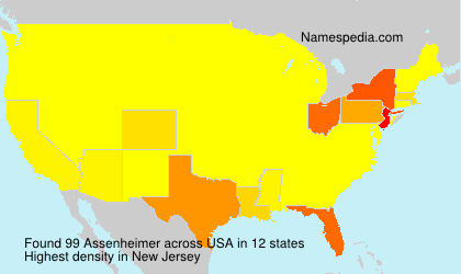 Surname Assenheimer in USA