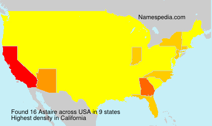 Surname Astaire in USA
