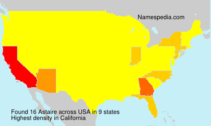 Surname Astaire in USA Surname Astaire in USA