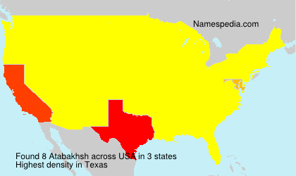 Surname Atabakhsh in USA