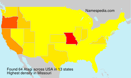 Surname Atagi in USA