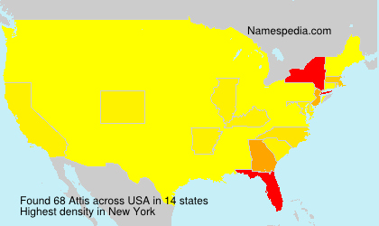 Surname Attis in USA