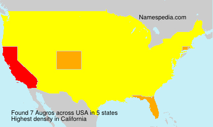 Surname Augros in USA