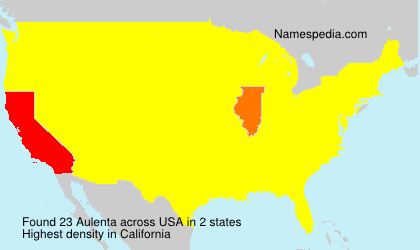 Surname Aulenta in USA