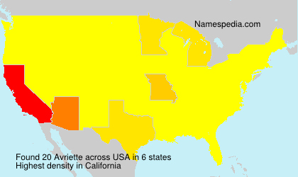 Surname Avriette in USA Surname Avriette in USA