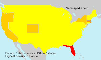 Surname Avrus in USA Surname Avrus in USA
