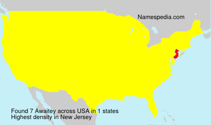 Surname Awaitey in USA Surname Awaitey in USA
