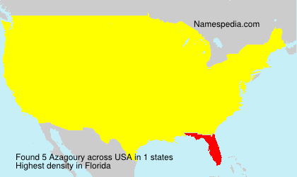 Surname Azagoury in USA