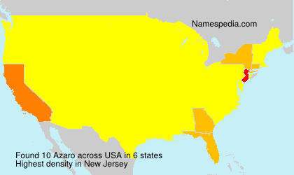 Surname Azaro in USA