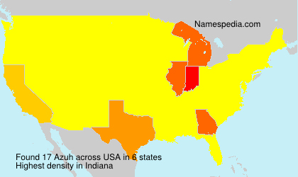 Surname Azuh in USA