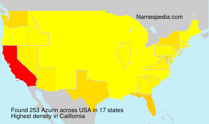 Surname Azurin in USA Surname Azurin in USA