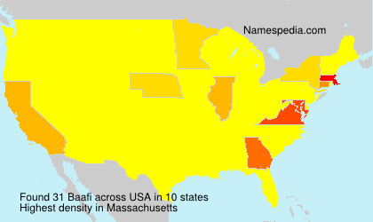 Surname Baafi in USA