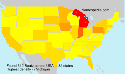 Surname Baatz in USA