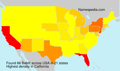 Surname Babitt in USA Surname Babitt in USA