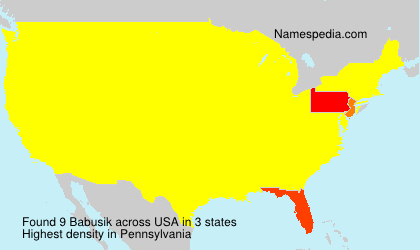Surname Babusik in USA