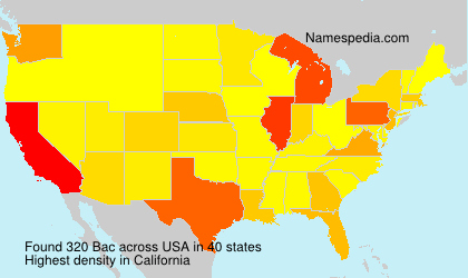 Surname Bac in USA