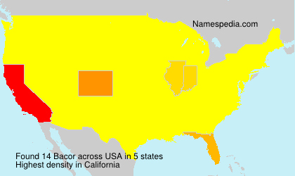 Surname Bacor in USA