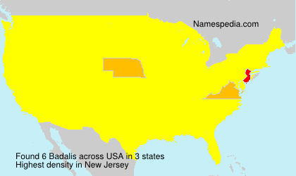 Surname Badalis in USA Surname Badalis in USA