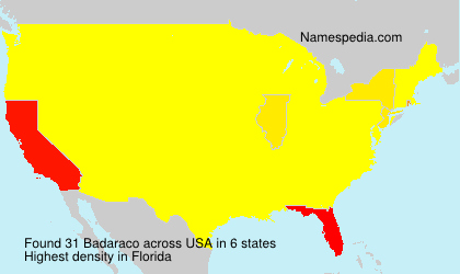 Surname Badaraco in USA