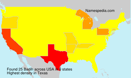 Surname Badih in USA