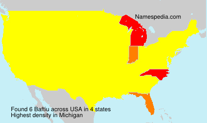 Surname Baftiu in USA