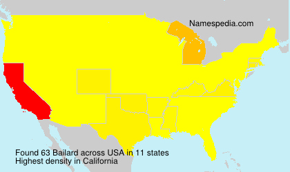 Surname Bailard in USA Surname Bailard in USA