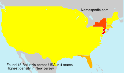 Surname Bakirtzis in USA