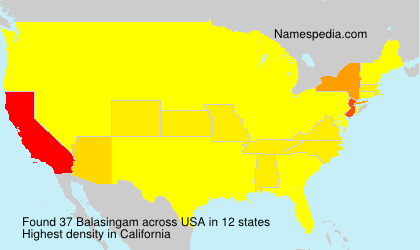 Surname Balasingam in USA