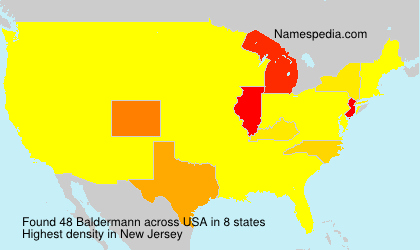 Surname Baldermann in USA