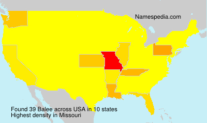 Surname Balee in USA Surname Balee in USA