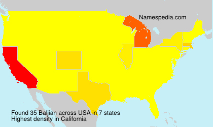 Surname Baljian in USA