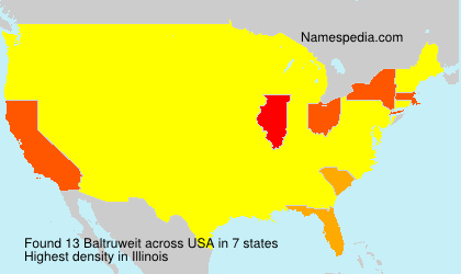 Surname Baltruweit in USA