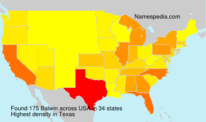 Surname Balwin in USA