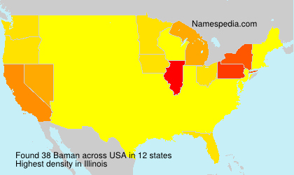 Surname Baman in USA