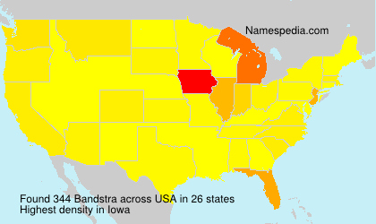 Surname Bandstra in USA