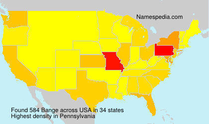 Surname Bange in USA
