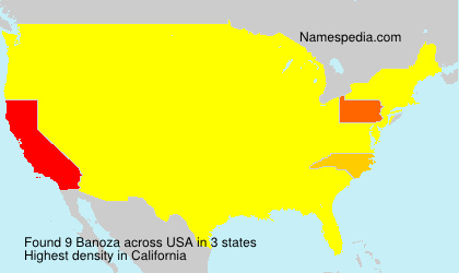 Surname Banoza in USA