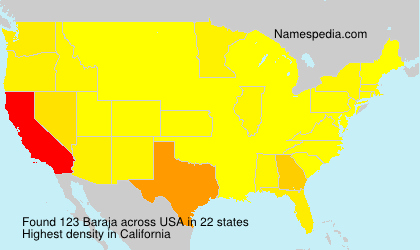Surname Baraja in USA