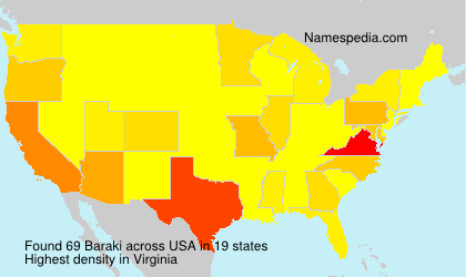 Surname Baraki in USA