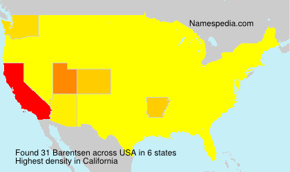 Surname Barentsen in USA Surname Barentsen in USA