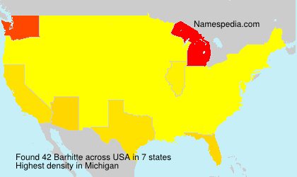 Surname Barhitte in USA Surname Barhitte in USA