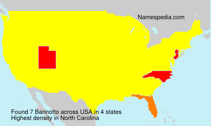 Surname Barinotto in USA