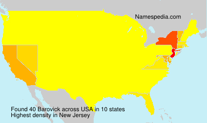 Surname Barovick in USA