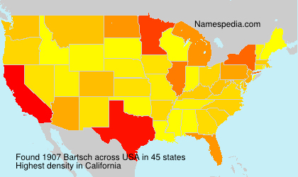 Surname Bartsch in USA